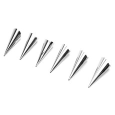 FOX RUN 奶油牛角麵包模具, 6個, 銀色