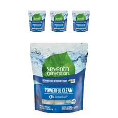 Seventh GENERATION 洗碗機用洗碗劑, 4個, 810g