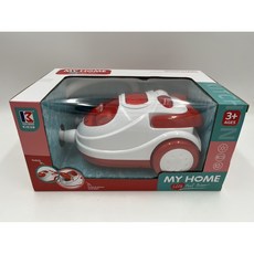 玩具兄妹 電動吸塵器 吸塵器玩具 扮家家酒玩具 小家電玩具, 紅色, 1個