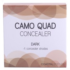 COASTAL SCENTS 迷彩四色遮瑕膏, 1個, 黑暗的