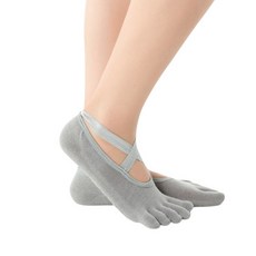 五指瑜珈襪 綁帶止滑防滑襪 初學者健身普拉提專用地板襪襪子