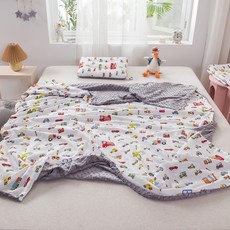 四季通用兩件式加厚荳荳毯