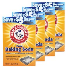 ARM&HAMMER 食品級小蘇打粉, 4盒, 907g