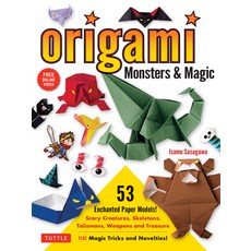 (英文圖書) Origami Monsters & Magic: Scary Creatures Skeletons Talismans Weapons and Treasure - Plus ... 平裝版, Tuttle Publishing, 英文