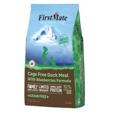 FirstMate 第一饗宴 無穀鴨肉藍莓配方貓飼料 限量成分 小顆粒, 鴨肉，藍莓, 1.8kg, 1個