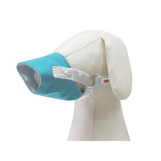 PETRICK 安全舒適狗嘴套/狗口罩 S號 小型犬適用 透氣舒適 有效防止亂咬亂叫 可調節鬆緊, 天藍色