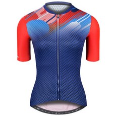 BAISKY 公路車自行車女款空力短車衣 彩色流星 藍 - 女性自行車服裝，透氣舒適，提升騎乘速度