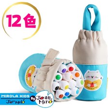 JarMelo 原創美玩 袋裝兒童絲滑蠟筆(12色) JA96406, 詳見包裝, 24