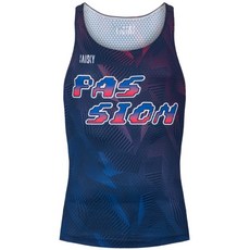 BAISKY百士奇 男款慢跑背心 Passion 熱情 藍色 運動透氣舒適