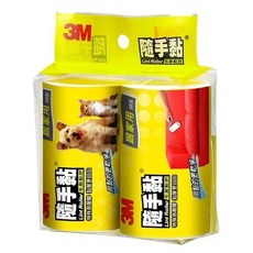 3M百利 隨手黏寵物毛髮黏把-70張入｜除毛神器｜清潔滾筒｜黏毛器