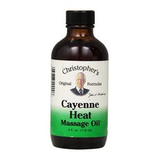 Dr. Christopher's Formulas 卡宴熱療按摩油, 1入, 118ml