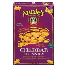 Annie's HOMEGROWN 兔子造型餅乾 切達起司口味, 1盒, 213g