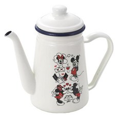 Tamahashi 日本製迪士尼米奇&米妮琺瑯咖啡手沖壺, 單品, 1個, 1100ml