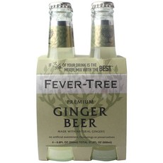 FEVER-TREE 芬味樹 無酒精優質薑汁氣泡飲, 4瓶, 200ml