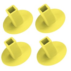 markwort 地面插座插頭棒球場用品 4 件, 黃色的