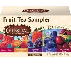CELESTIAL SEASONINGS 詩尚草本 水果綜合茶包組 無咖啡因, 2g, 18包, 1盒