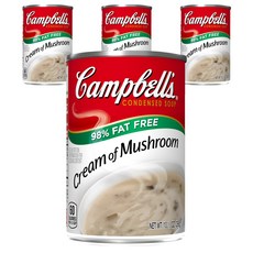 Campbell's 金寶湯 奶油蘑菇濃湯, 4罐, 298g