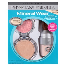 Physicians Formula 粉底液粉餅腮紅組合, 中等的, 腮紅5.5g+粉餅9g+啞光面紗16.5g, 1個