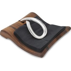 Nambe 微風餐巾紙架, 1個, 木頭