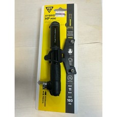 Topeak Hybrid Rocket HP 雙用式 攜帶型 打氣筒 公路車/自行車, 黑色, 1個