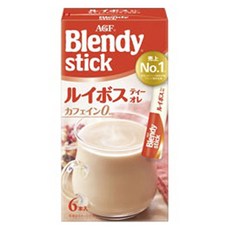 AGF Blendy 無咖啡因國寶茶歐蕾即溶式沖泡粉, 1個, 6入