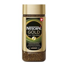 NESCAFE 雀巢咖啡 金牌ALL義大利即溶黑咖啡, 200g, 1個, 1入