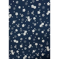 上巧手創 日本櫻花和風布料 花柄服裝手作拼布材料, 詳見包裝, 詳見包裝, 藍色