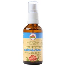 AUSTRALIAN BUSH FLOWER ESSENCES Love System Calm & Clear Skin & Space Mist, 1個, 50ml