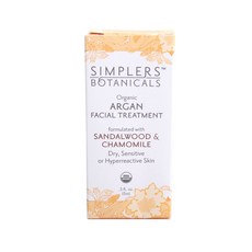 SIMPLERS BOTANICALS Simplers Botanicals 摩洛哥堅果面部護理檀香和洋甘菊, 1個, 15ml
