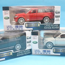 路華 LAND ROVER 攬勝 合金車 休旅車 1:39 擬真模型車 (15號白盒), 銀色, 1個
