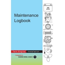 (英文圖書) Maintenance Logbook - Twin Engine Installation: value-added logbook for marine diesel engine ... 精裝版, Voyage Press, 英文