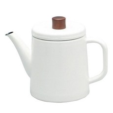 Noda Horo 野田琺瑯 日本製IH爐適用Enamel琺瑯水壺, 1個, 白色, 1500ml