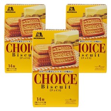 MORINAGA 森永 Choice奶油風味餅乾 14塊入, 3盒