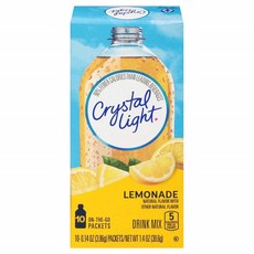 Crystal Light 無糖沖泡飲 檸檬水風味, 3.96g, 10條, 1盒
