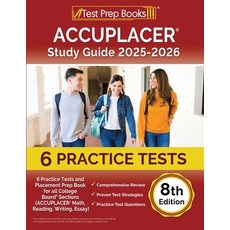 (英文圖書) ACCUPLACER Study Guide 2024-2025: 6 Practice Tests and Placement Prep Book for all College Bo... 平裝版, Test Prep Books, 英文