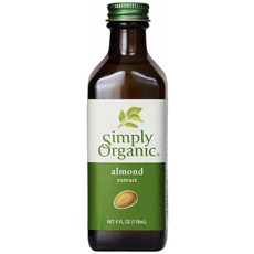 Simply Organic 杏仁提取物油, 1個, 118ml