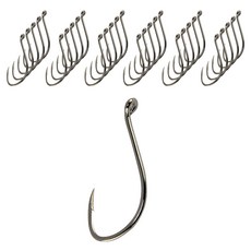 Gamakatsu 章魚鍍鎳魚鉤, 100個, 100入