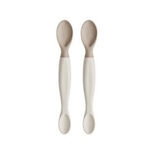 小獅王辛巴 美味軟質餵食湯匙 2入組 嬰幼兒副食品餵食湯匙 兒童餐具, 杏茶, 2個