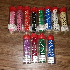 koplow D6套骰5入 - 多色骰子組合，桌遊配件，遊戲骰子套裝，顏色鮮明，方便攜帶, 粉色