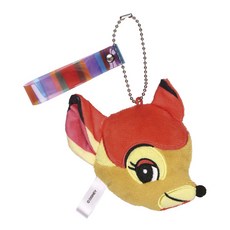 Skater Retro Series系列造型絨毛鑰匙圈, 1個, 復古小鹿斑比, 1 厘米