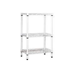 沐澄 中鋼 組合式迷你三層架 40X25X60cm 白色 收納架 置物架, 1個