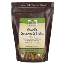 now REAL FOOD 大蒜芝麻棒, 1包, 255g