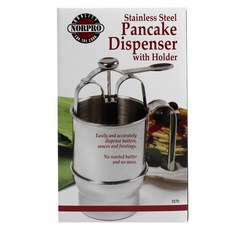 Norpro 鬆餅麵糊分配器 附支架, 1個, 不鏽鋼
