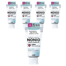 LION 獅王 NONIO 終結口氣舌苔清潔凝膠 溫和薄荷, 5條, 45g