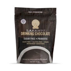 LAKANTO 飲用巧克力冷熱益生菌無糖素食無麩質, 1個, 283.5克