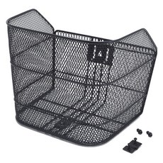 密網大容量前置自行車籃, 1個, 黑色
