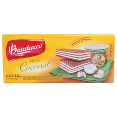 Baudacco 威化夾心酥 椰子口味, 1盒, 165g