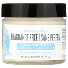 Schmidt's Naturals 除臭劑 56.7g, 無香精, 1個