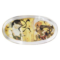 Ishida 日式畫橢圓形筷子架 小, 1個, 風神,腦神