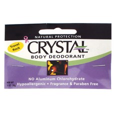 CRYSTAL DEODORANTS 旅行鎖身體除臭劑, 1個, 30克